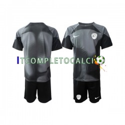 Maglia Slovenia Portiere Divisa Home 2022 Manica Corta ,Bambino