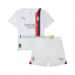 Maglia AC Milan Divisa Away 2023-2024 Manica Corta ,Bambino