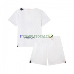 Maglia AC Milan Divisa Away 2023-2024 Manica Corta ,Bambino