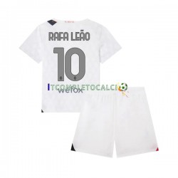 Maglia AC Milan Rafael Leao 10 Divisa Away 2023-2024 Manica Corta ,Bambino