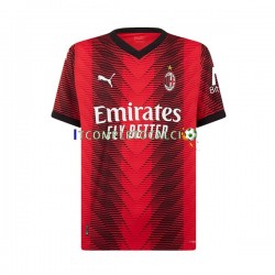 Maglia AC Milan Rafael Leao 10 Divisa Home 2023-2024 Manica Corta ,Bambino