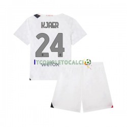 Maglia AC Milan Simon Kjaer 24 Divisa Away 2023-2024 Manica Corta ,Bambino