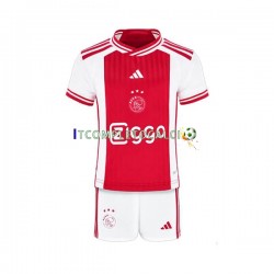 Maglia AFC Ajax Divisa Home 2023-2024 Manica Corta ,Bambino
