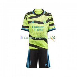 Maglia Arsenal Divisa Away 2023-2024 Manica Corta ,Bambino