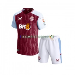 Maglia Aston Villa Divisa Home 2023-2024 Manica Corta ,Bambino