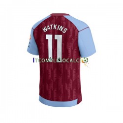 Maglia Aston Villa Ollie Watkins 11 Divisa Home 2023-2024 Manica Corta ,Uomo