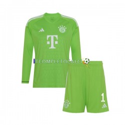 Maglia FC Bayern München Manuel Neuer 1 Portiere Divisa Away 2023-2024 Manica Lunga ,Bambino