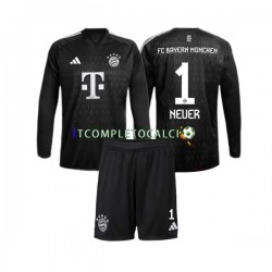 Maglia FC Bayern München Manuel Neuer 1 Portiere Divisa Home 2023-2024 Manica Lunga ,Bambino