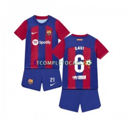 Maglia FC Barcelona Gavi 6 Divisa Home 2023-2024 Manica Corta ,Bambino