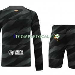 Maglia FC Barcelona Portiere Divisa Away 2023-2024 Manica Lunga ,Bambino