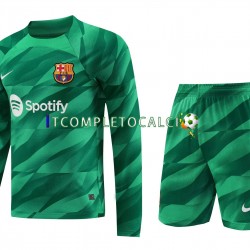 Maglia FC Barcelona Portiere Divisa Home 2023-2024 Manica Lunga ,Bambino