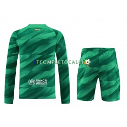 Maglia FC Barcelona Portiere Divisa Home 2023-2024 Manica Lunga ,Bambino