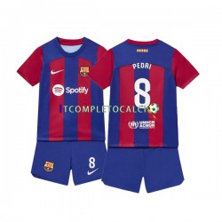 Maglia FC Barcelona Pedri 8 Divisa Home 2023-2024 Manica Corta ,Bambino