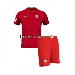 Maglia Sevilla FC Divisa Away 2023-2024 Manica Corta ,Bambino