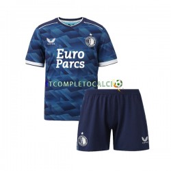 Maglia Feyenoord Rotterdam Divisa Away 2023-2024 Manica Corta ,Bambino
