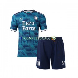 Maglia Feyenoord Rotterdam Divisa Away 2023-2024 Manica Corta ,Bambino