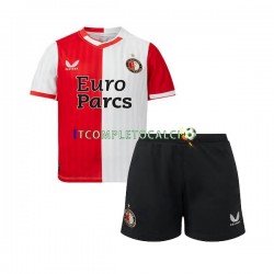 Maglia Feyenoord Rotterdam Divisa Home 2023-2024 Manica Corta ,Bambino
