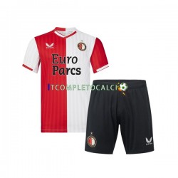 Maglia Feyenoord Rotterdam Divisa Home 2023-2024 Manica Corta ,Bambino