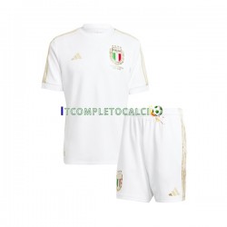 Maglia Italia Anniversary Divisa Home 2023 Manica Corta ,Bambino