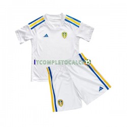 Maglia Leeds United Divisa Home 2023-2024 Manica Corta ,Bambino