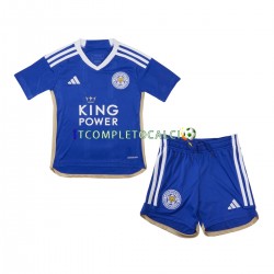 Maglia Leicester City Divisa Home 2023-2024 Manica Corta ,Bambino