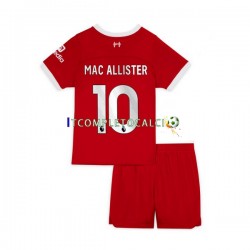 Maglia Liverpool Alexis Mac Allister 10 Divisa Home 2023-2024 Manica Corta ,Bambino