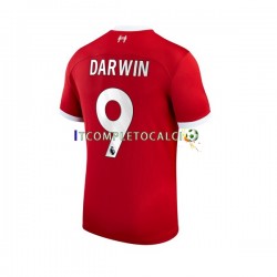 Maglia Liverpool Darwin Nunez 9 Divisa Home 2023-2024 Manica Corta ,Uomo