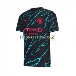 Maglia Manchester City Erling Haaland 9 Terza Divisa 2023-2024 Manica Corta ,Uomo