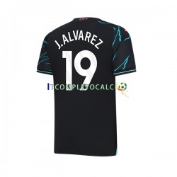 Maglia Manchester City Julian Alvarez 19 Terza Divisa 2023-2024 Manica Corta ,Uomo