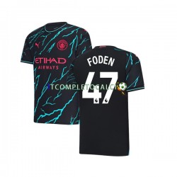 Maglia Manchester City Phil Foden 47 Terza Divisa 2023-2024 Manica Corta ,Uomo