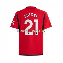 Maglia Manchester United Antony Matheus 21 Divisa Home 2023-2024 Manica Corta ,Uomo