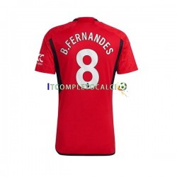 Maglia Manchester United B.Fernandes 8 Divisa Home 2023-2024 Manica Corta ,Uomo