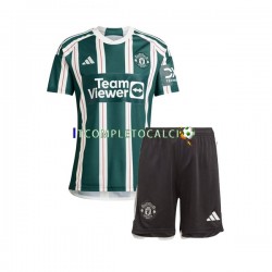 Maglia Manchester United Divisa Away 2023-2024 Manica Corta ,Bambino