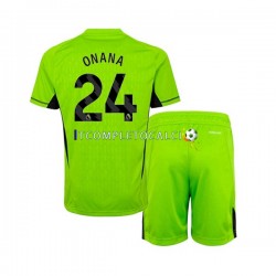 Maglia Manchester United Andre Onana 24 Portiere Divisa Home 2023-2024 Manica Corta ,Bambino