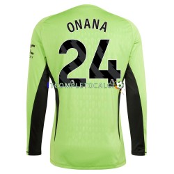Maglia Manchester United Andre Onana 24 Portiere Divisa Home 2023-2024 Manica Lunga ,Uomo