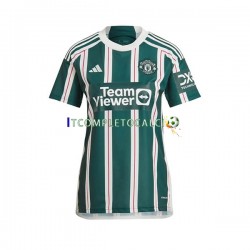 Maglia Manchester United Divisa Away 2023-2024 Manica Corta ,Donna