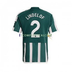Maglia Manchester United Lindelof 2 Divisa Away 2023-2024 Manica Corta ,Uomo