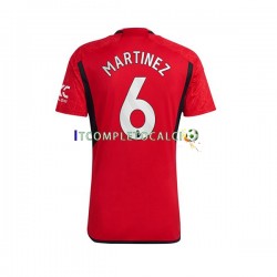Maglia Manchester United Lisandro Martinez 6 Divisa Home 2023-2024 Manica Corta ,Uomo