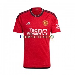 Maglia Manchester United Lisandro Martinez 6 Divisa Home 2023-2024 Manica Corta ,Uomo