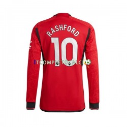 Maglia Manchester United Marcus Rashford 10 Divisa Home 2023-2024 Manica Lunga ,Uomo