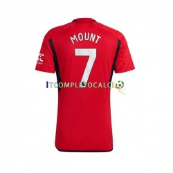 Maglia Manchester United Mount 7 Divisa Home 2023-2024 Manica Corta ,Uomo