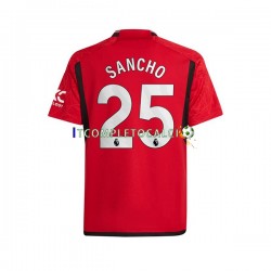 Maglia Manchester United Sancho 25 Divisa Home 2023-2024 Manica Corta ,Uomo
