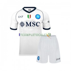 Maglia Napoli Divisa Away 2023-2024 Manica Corta ,Bambino