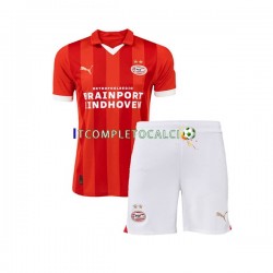 Maglia PSV Eindhoven Divisa Home 2023-2024 Manica Corta ,Bambino
