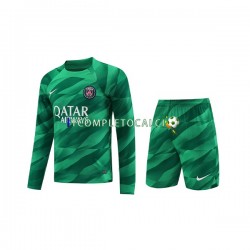 Maglia Paris Saint-Germain Portiere Divisa Home 2023-2024 Manica Lunga ,Bambino