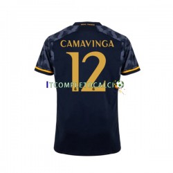 Maglia Real Madrid EDUARDO CAMAVINGA 12 Divisa Away 2023-2024 Manica Corta ,Uomo