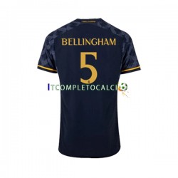 Maglia Real Madrid Jude Bellingham 5 Divisa Away 2023-2024 Manica Corta ,Uomo
