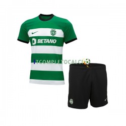 Maglia Sporting CP Divisa Home 2023-2024 Manica Corta ,Bambino