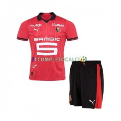 Maglia Stade Rennais Divisa Home 2023-2024 Manica Corta ,Bambino