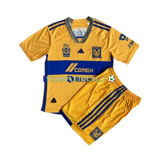 Maglia Tigres UANL Divisa Home 2023-2024 Manica Corta ,Bambino